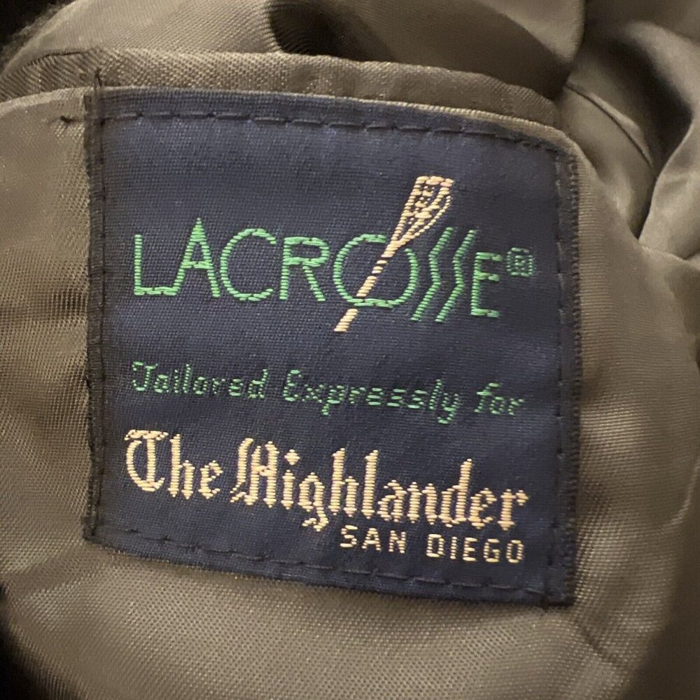 Lacrosse Highlander Mens USA Made Vintage 100% Camel Hair Blazer Sportscoat 44R - Picture 7 of 10